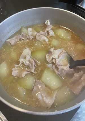 冬瓜と豚バラのとろとろ醤油麹おかずスープ-レシピのメイン写真