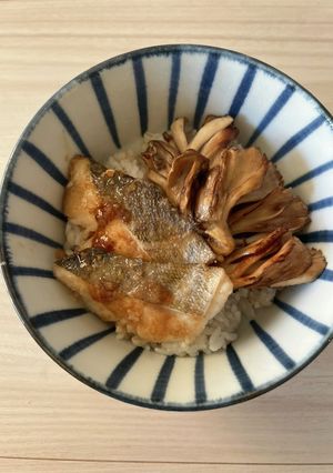 たらと舞茸のバターポン酢丼-レシピのメイン写真