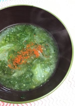 ゆうげの味噌汁/青のりと玉ねぎ-レシピのメイン写真
