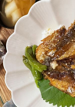 アジ竜田の蒲焼き丼-レシピのメイン写真
