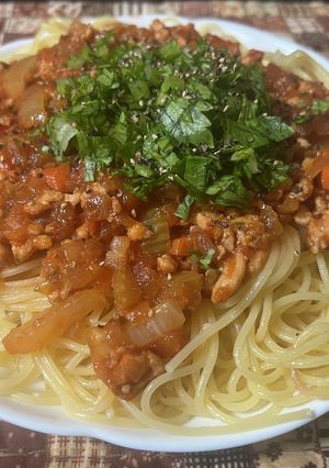 中華とイタリアンの狭間のボロネーゼ-レシピのメイン写真