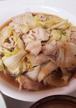 簡単!時短!豚肉と白菜の煮物-レシピのメイン写真