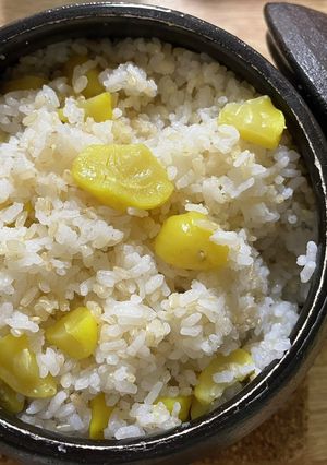 玄米入り栗ご飯　-レシピのメイン写真