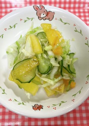 [保育園幼児食]柿のサラダ-レシピのメイン写真