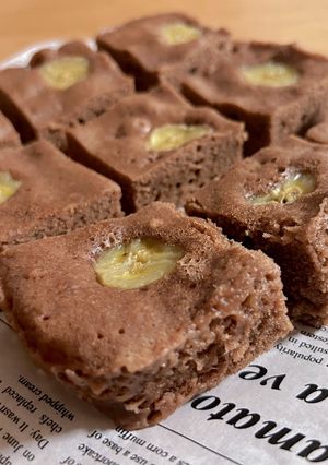 レンジで簡単！チョコバナナ蒸しパン-レシピのメイン写真