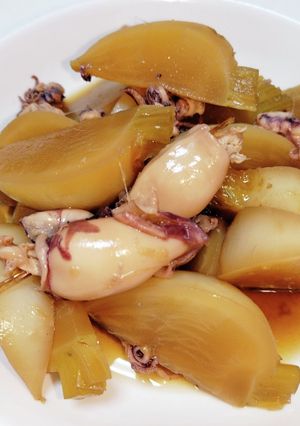 蕪とヤリイカの煮物-レシピのメイン写真