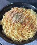 鮭のふりかけで！簡単ソース無しパスタ♪