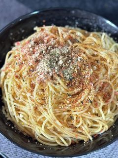 鮭のふりかけで!簡単ソース無しパスタ♪-レシピのメイン写真