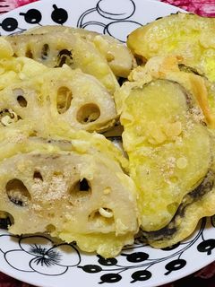 さつま芋と蓮根の天ぷら-レシピのメイン写真