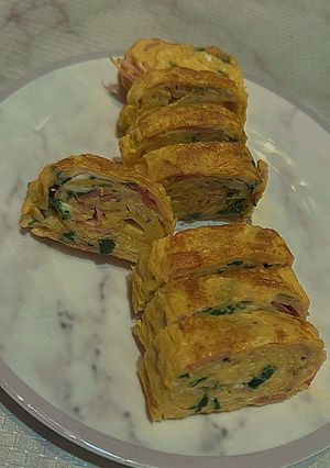 大葉とベーコンの卵焼き-レシピのメイン写真