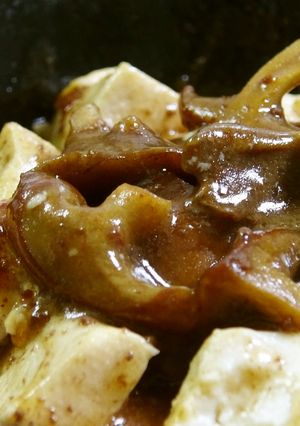 チャナメツムタケのすきやき味豆腐炒め-レシピのメイン写真