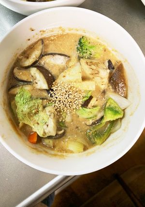 根菜茄子白菜簡単甘酢味噌味温野菜サラダ-レシピのメイン写真