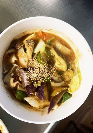 根菜茄子白菜簡単オイポン味温野菜サラダ-レシピのメイン写真