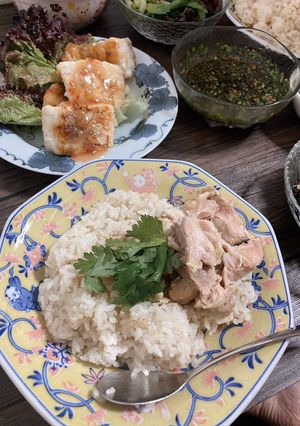 パクチーたっぷりカオマンガイ（海南鶏飯）-レシピのメイン写真