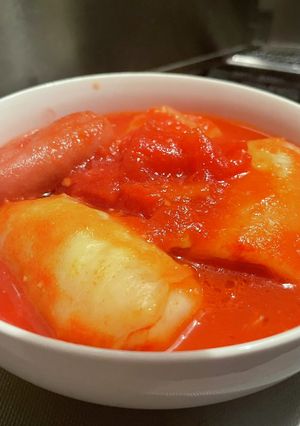 冷凍ロールキャベツ＆トマトソース-レシピのメイン写真