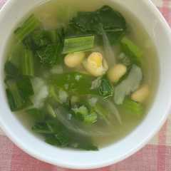 รูปของ じゃがいもと小松菜のスープ
