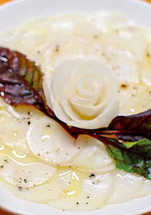 生のカブのシャキシャキ食感！カブパッチョ-レシピのメイン写真