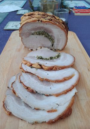 ロースとバラ肉のポルケッタ-レシピのメイン写真