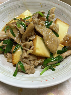厚揚げと豚肉のニンニク醤油炒め-レシピのメイン写真