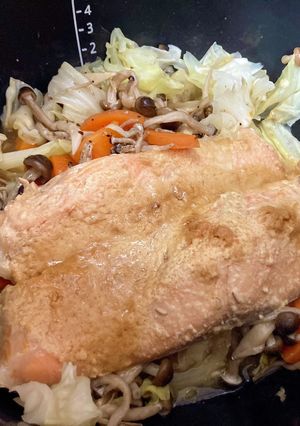 【ホットクック】鮭のちゃんちゃん焼き-レシピのメイン写真