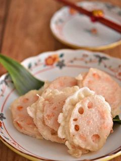れんこんと明太子の挟み揚げ-レシピのメイン写真