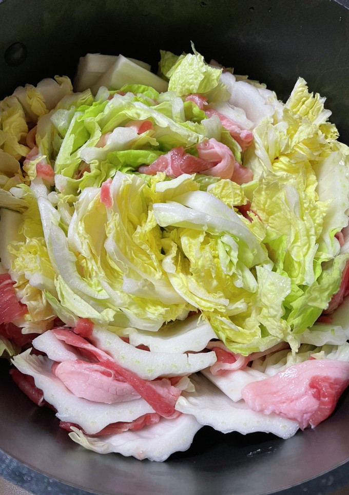 【簡単】豚肉と白菜　ミルフィーユ鍋-レシピのメイン写真
