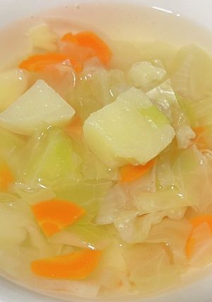 野菜コンソメスープ！野菜と塩と水で作る✨-レシピのメイン写真