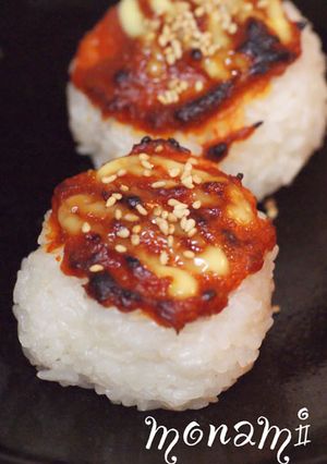 コチュジャン味噌＊焼おにぎり♪-レシピのメイン写真