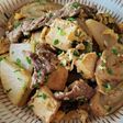 牛ごぼうと大根の厚揚げ炒り豆腐