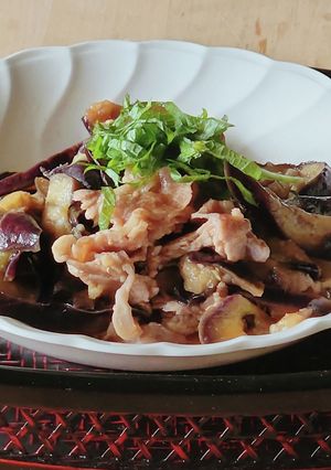 うどんの具★レンジ7分★旨辛豚バラなす丼-レシピのメイン写真