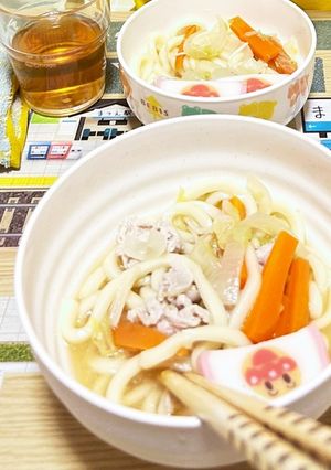 プチッと鍋でやさしいおうどん-レシピのメイン写真