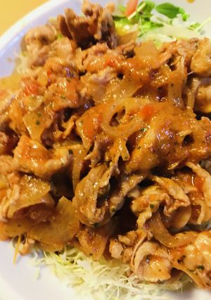 豚こまぎれ肉のポークチャップ-レシピのメイン写真