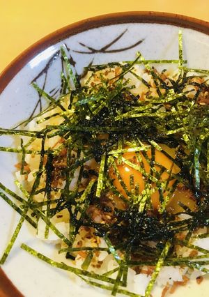 玉かけごはん●ふりかけ＆刻み海苔-レシピのメイン写真