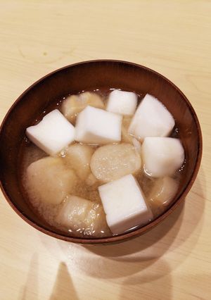 白はんぺんと、お麩の塩麹入り味噌汁♡♡♡-レシピのメイン写真
