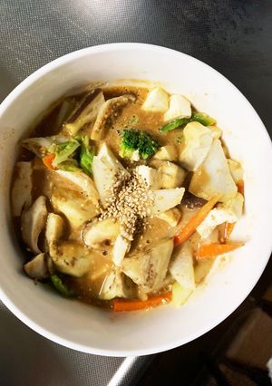 肉無豆腐簡単きな粉オイきんぴら味野菜炒め-レシピのメイン写真