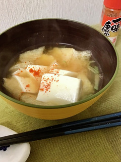 今宵の味噌汁/豆腐と油揚げ-レシピのメイン写真