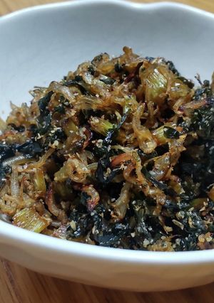 【冬の定番】大根葉とじゃこの炒め物-レシピのメイン写真