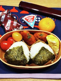 高1!男子弁当!明太子おにぎり 92-レシピのメイン写真