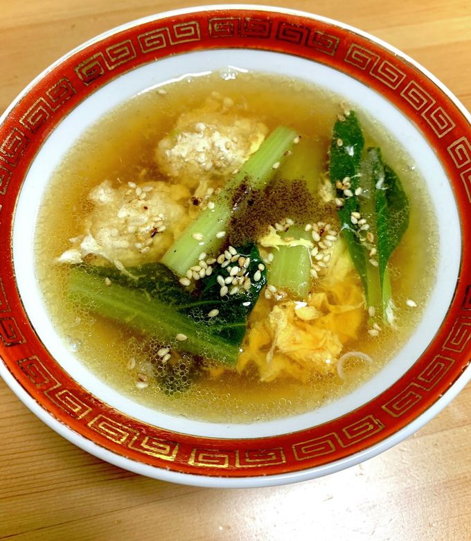 鶏つみれ中華味スープ-レシピのメイン写真