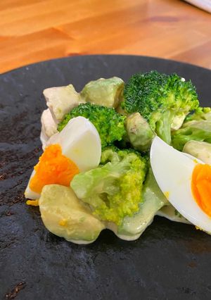ブロッコリーとチキンのわさび和え-レシピのメイン写真