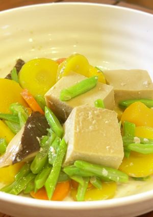 高野豆腐の牛乳煮-レシピのメイン写真