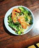 サーモンと香味野菜とパプリカ優しいマリネ