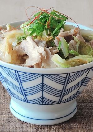 レンジ豚バラ白菜丼★昼ご飯★炊き込みご飯-レシピのメイン写真