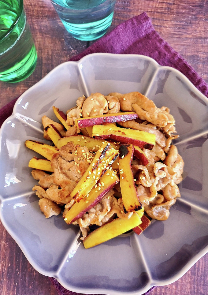豚こまとさつまいもの甘辛照り焼き-レシピのメイン写真