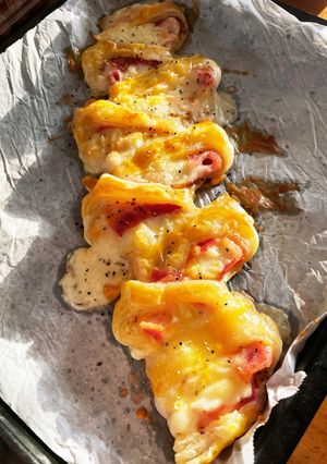 簡単！食べるチーズ　　ベーコンチーズエピ-レシピのメイン写真