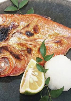 ふっくら金目鯛開きの焼き物-レシピのメイン写真
