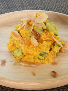 介護食 栄養たっぷりかぼちゃのサラダ-レシピのメイン写真