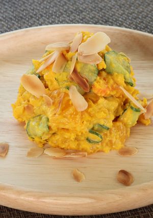 介護食 栄養たっぷりかぼちゃのサラダ-レシピのメイン写真