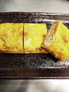 なめ茸でおつまみ玉子焼き♪︎-レシピのメイン写真