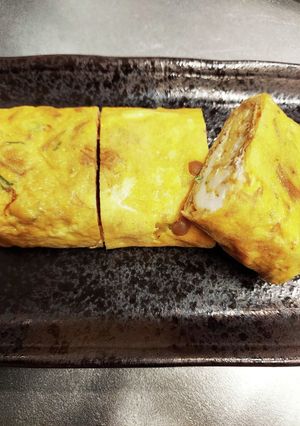 なめ茸でおつまみ玉子焼き♪︎-レシピのメイン写真